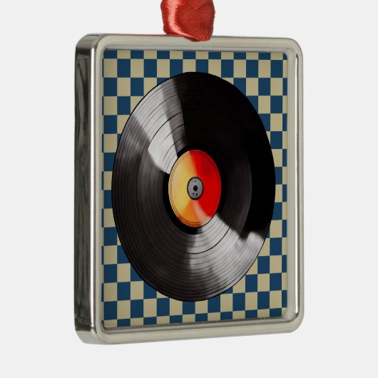Vinyl Record Kerst Ornament (Rechts)