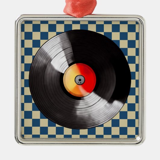 Vinyl Record Kerst Ornament (Voorkant)