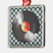 Vinyl Record Kerst Ornament (Links)