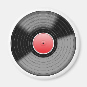Vinyl Record L.P. Retro Magnet (Devant)
