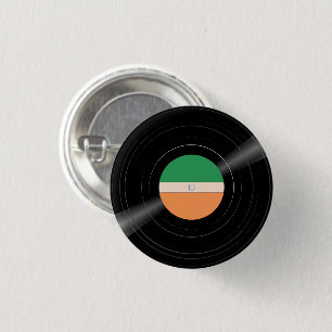 Vinyl Record LP Stripe Label Aangepaste Kleur Butt Ronde Button 3,2 Cm