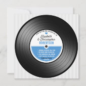 Vinyl Record Mariage Celebration Invitation (Devant)