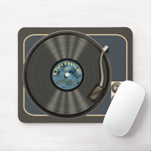  Vinyl Record Mousepad Muismat (Met muis)