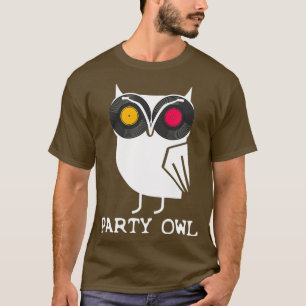 Vinyl Record Player DJ Party Uil T-shirt