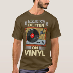 Vinyl Record Player LP Music Album T-shirt