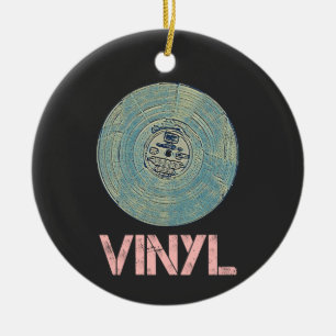 Vinyl Record Retro Disco  Muziekontwerp Keramisch Ornament