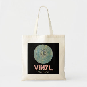Vinyl Record Retro Disco  Muziekontwerp Tote Bag