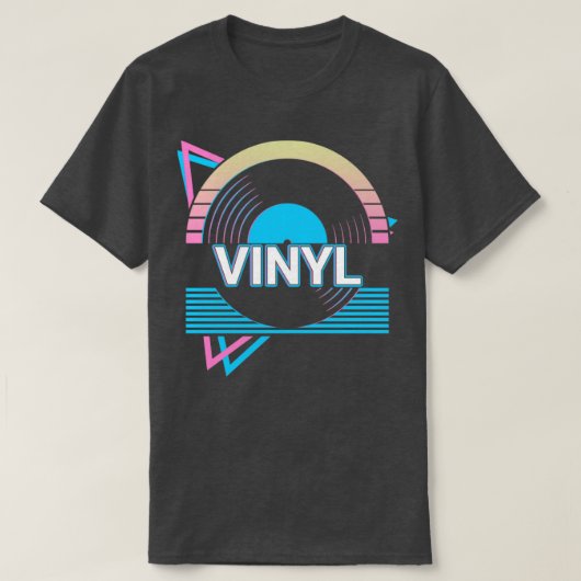 Vinyl Record Retro Music Retro Gift T-shirt (Design voorkant)