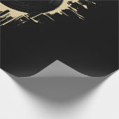 Vinyl Record Splash Cadeaupapier (Hoek)
