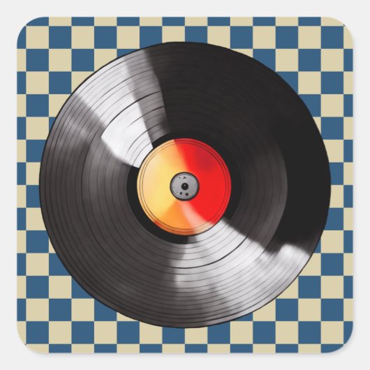 Vinyl Record Stickers (Voorkant)