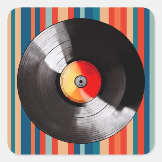 Vinyl Record Stickers (Voorkant)