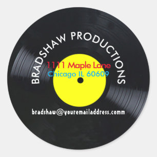  Vinyl Record Stickers