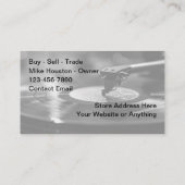 Vinyl Record Store Cartes de visite de thème rétro (Dos)