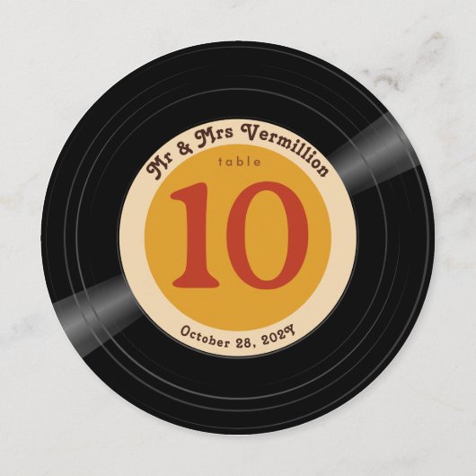 Vinyl Record Super Browns Numéro de table (Dos)