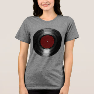 vinyl record Tri-Blend shirt