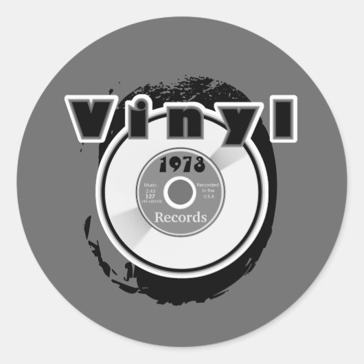 VINYL record van 1973 Ronde Sticker (Voorkant)