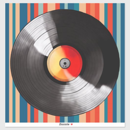 Vinyl Record Vinyl Sticker (Vel)