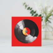 Vinyl Record Wenskaart Kaart (Staand voorkant)