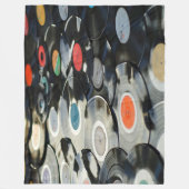 Vinyl Records Fleece Blanket (Voorkant)