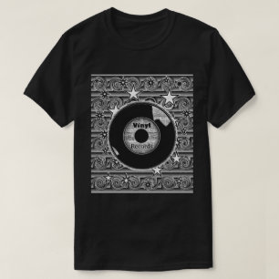 Vinyl Records Stars T-shirt