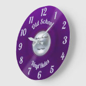 Vinyl Rules Large Horloge (Angle)