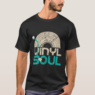 Vinyl Soul Musician Old School Music DJ Platenspel T-shirt