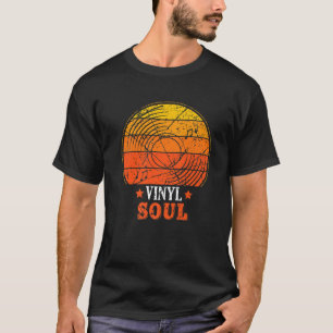 Vinyl Soul Musician Old School Music DJ Platenspel T-shirt