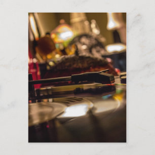 Vinyl spinnen briefkaart