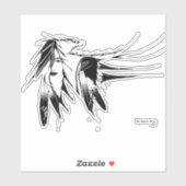 Vinyl sticker - Adelaarsvleugels (Vel)