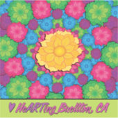 Vinyl Sticker - Flower Burst -Buellton.Art (Voorkant)