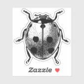 Vinyl Sticker image graphique Vintage Ladybug (Feuille)