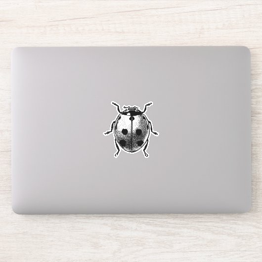 Vinyl Sticker image graphique Vintage Ladybug (Ordinateur)