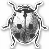 Vinyl Sticker image graphique Vintage Ladybug (Devant)