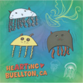 Vinyl Sticker - Jellies Everywhere - Buellton.Art (Voorkant)