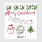 Vinyl Sticker - Kerstthema 1 (Vel)