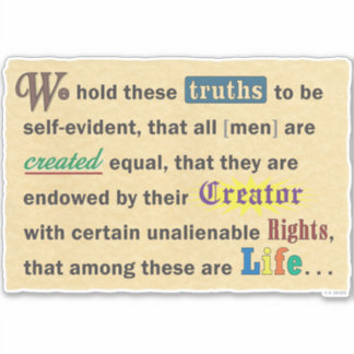 Vinyl sticker met een verklaring.