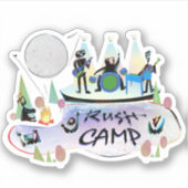 Vinyl Sticker RushCamp! (Voorkant)
