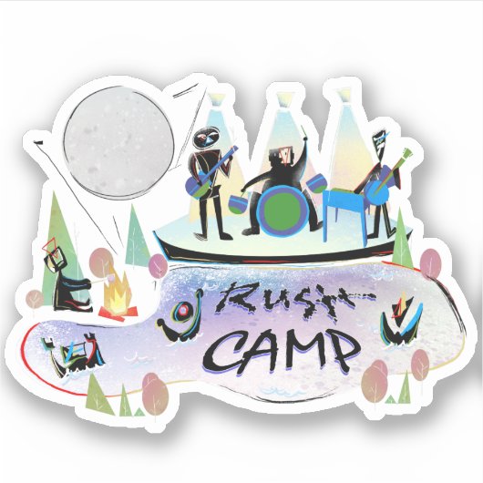 Vinyl Sticker RushCamp! (Voorkant)