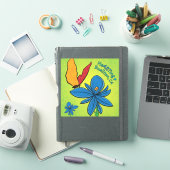 Vinyl Sticker -Violet(te) & Butterfly-Buellton.Art (iPad Cover)