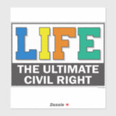 Vinyl sticker with a bold design. (Vel)