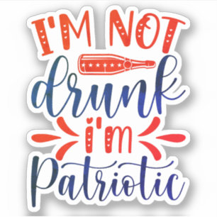 Vinyl Stickers plakboek Patriottisch grappig niet