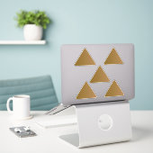 vinyl triangular stickers for kids, wall decor (Laptop op bureau)