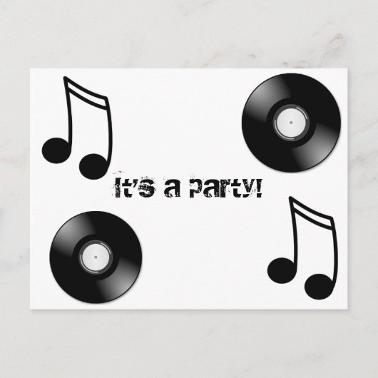 Vinyl Verslag Briefkaart (Voorkant)