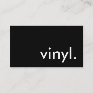 vinyl. visitekaartje