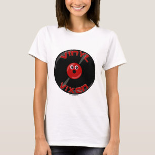Vinyl Vixen Cool Record Slogan T-shirt