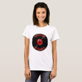 Vinyl Vixen Cool Record Slogan T-shirt (Voorkant volledig)