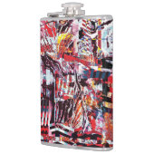 Vinyl Wrapped Flask – Fragmented Pulse Heupfles (Links)