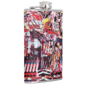 Vinyl Wrapped Flask – Fragmented Pulse Heupfles (Rechts)