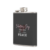 Vinyl Wrapped Flask Valentines Day Peace Heupfles (Links)