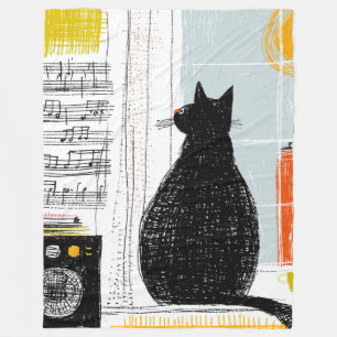 Vinyl Zwarte Kat Hoge Toren Live Set Fleece Deken